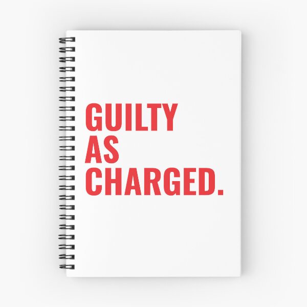 Item preview, Guilty As Charged, Simple typographic Political statement designed and sold by TQDitty.