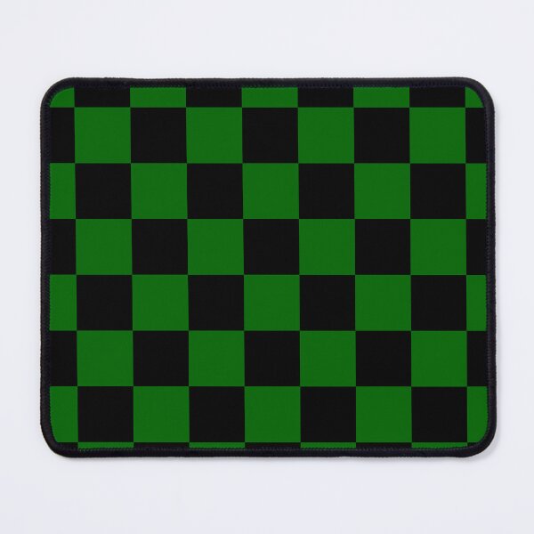 Item preview, Checkered - Black and Dark Green designed and sold by JustPatterns2.