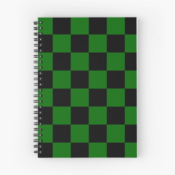 Item preview, Large Checkered - Black and Dark Green designed and sold by JustPatterns2.