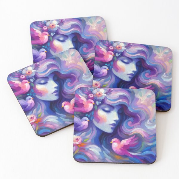 Item preview, Birds and Beauty - Impressionist designed and sold by Mermaid's Whimsy.