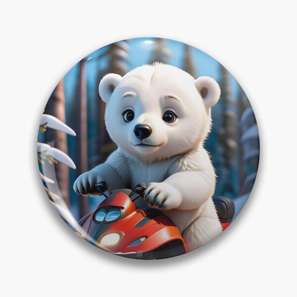 Item preview, Cute Polar Bear On A Snowmobile designed and sold by TheArtOfPat.