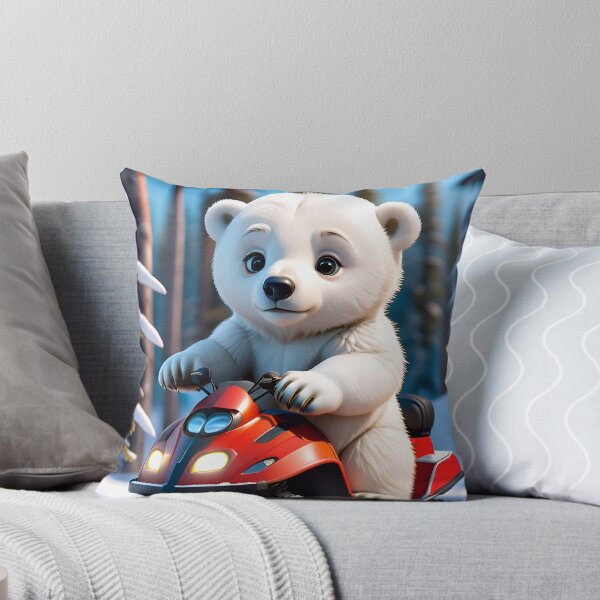 Item preview, Cute Polar Bear On A Snowmobile designed and sold by TheArtOfPat.