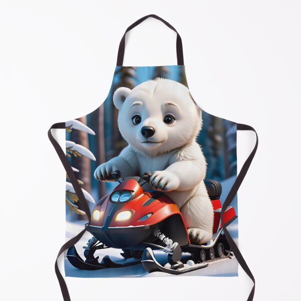 Item preview, Cute Polar Bear On A Snowmobile designed and sold by TheArtOfPat.