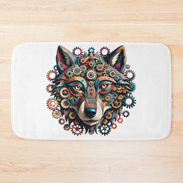 Item preview, Mechanical Wolf Mosaic designed and sold by purplesensation.