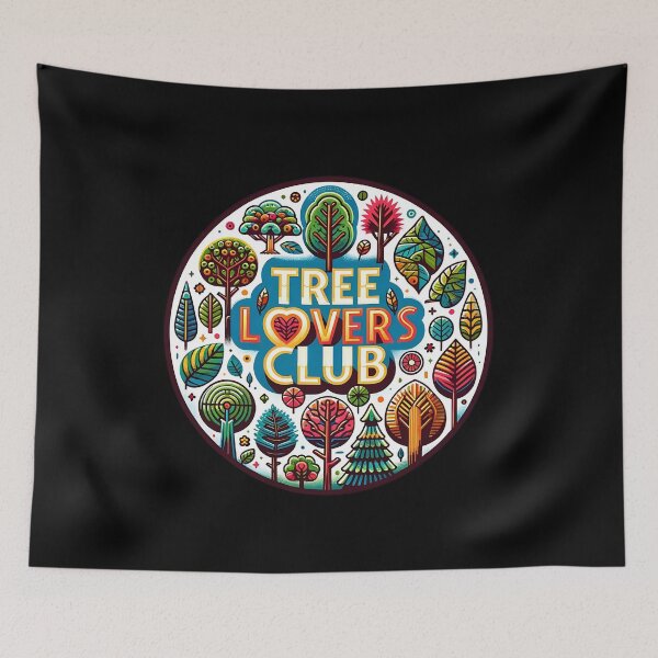 Item preview, Colorful Tree Lovers Club - save trees save nature designed and sold by Taans-Creation.