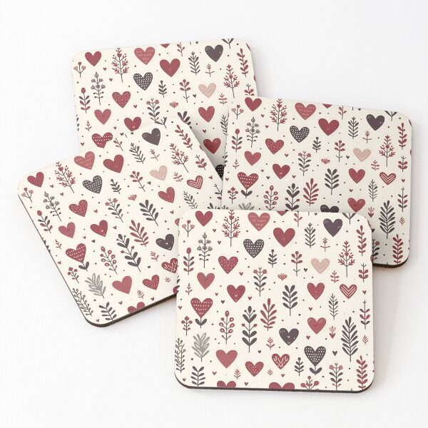 Item preview, Creamy little hearts pattern designed and sold by Thedigital91.