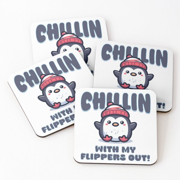 Item preview, Chillin with my Flippers out! Kawaii Pinguin designed and sold by Teepot888.