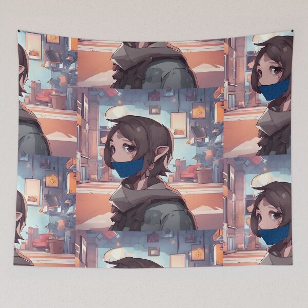 Item preview, Digital girl pandemic designed and sold by Frank-Studio.