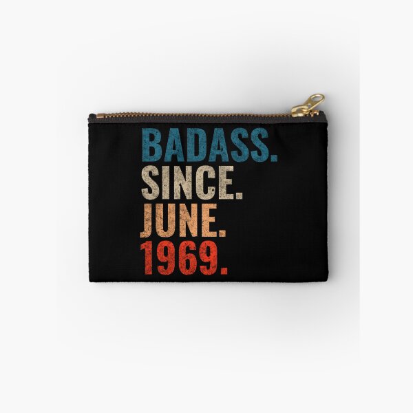 Item preview, Badass since June 1969 Vintage 1969 June birthday gift designed and sold by Teelogic.