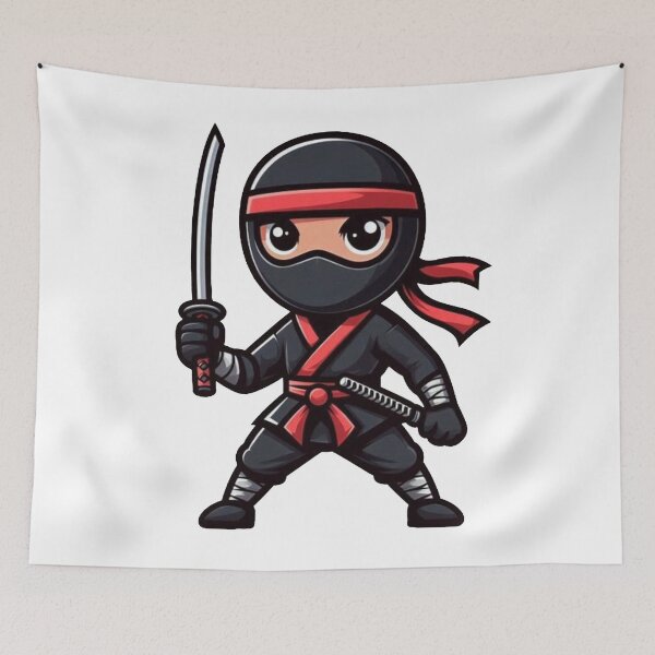 Item preview, Strong brave ninja sword in hand designed and sold by DudzDesignz.