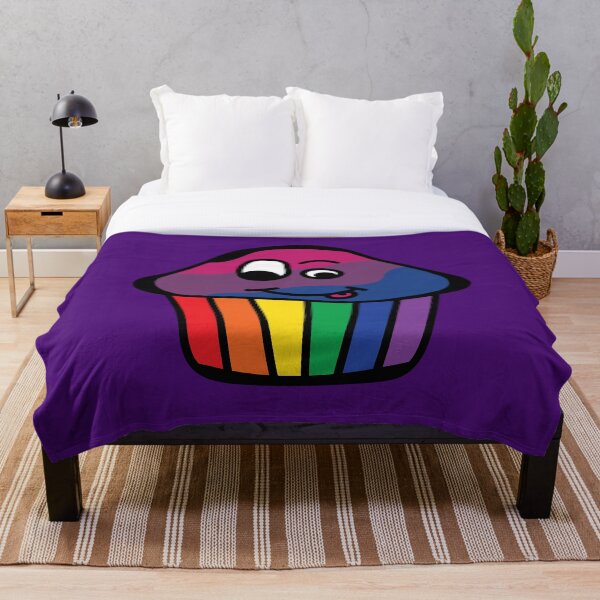 Artikelvorschau, Bisexueller Pride Regenbogen Cupcake entworfen und verkauft von BiOurPride.