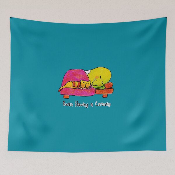Item preview, Bean having a catnap designed and sold by Justbeanhappy.