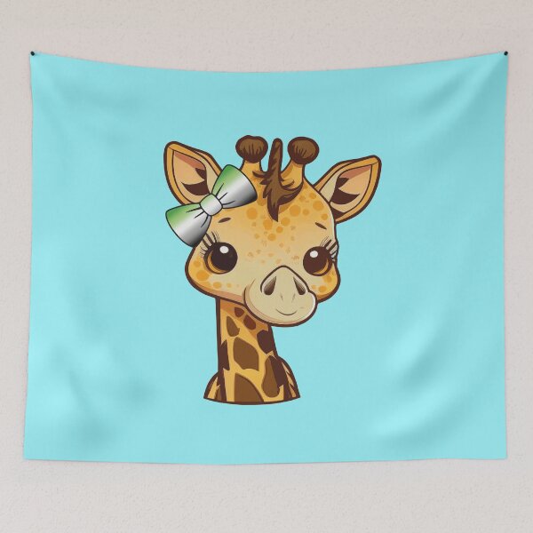 Item preview, Cute Giraffe with Aromantic Pride Flag Bow, Kawaii Aromantic Pride Design  designed and sold by Travelslightly.