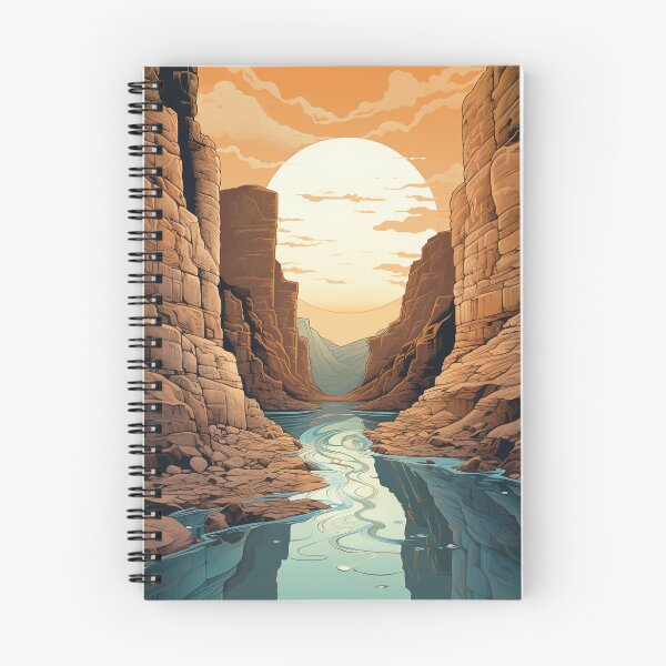 Item preview, Sunlit Oasis: River Through Desert Canyon designed and sold by Christian Weiss.