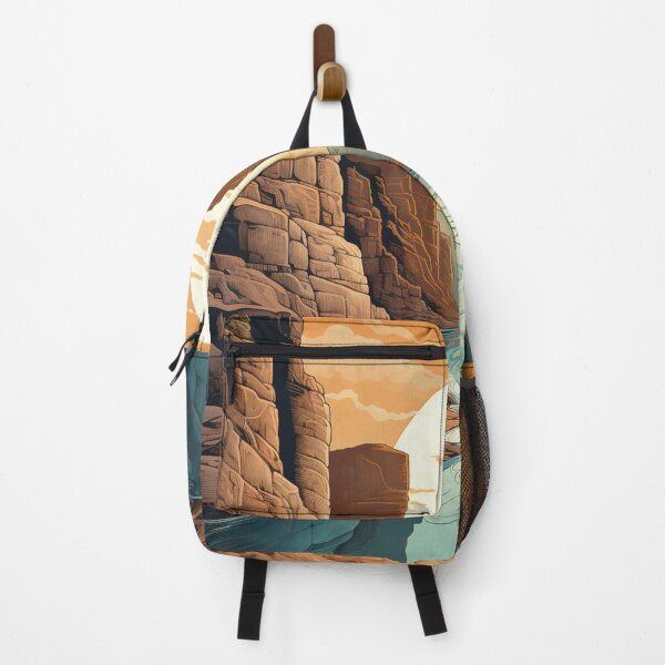Item preview, Sunlit Oasis: River Through Desert Canyon designed and sold by Christian Weiss.