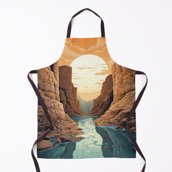 Item preview, Sunlit Oasis: River Through Desert Canyon designed and sold by Christian Weiss.