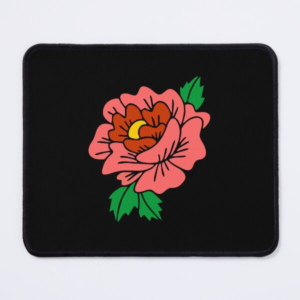 Item preview, Pink flower with leaves designed and sold by Yeaha.