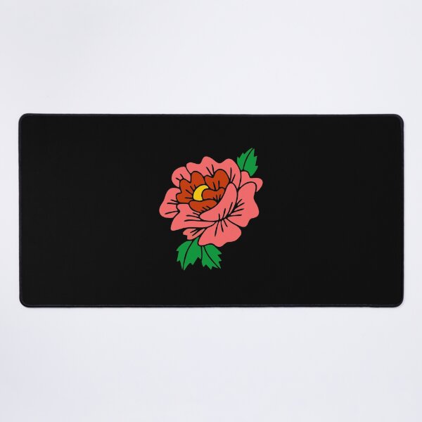 Item preview, Pink flower with leaves designed and sold by Yeaha.