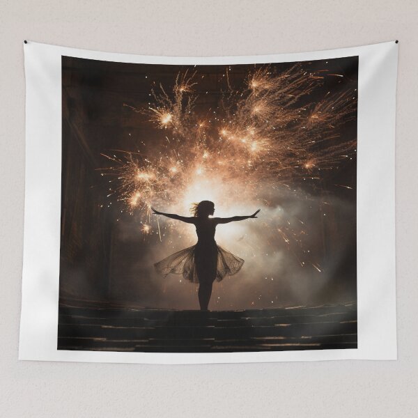 Item preview, Sparkling Reverie: Silhouette in Fireworks' Embrace designed and sold by Christian Weiss.