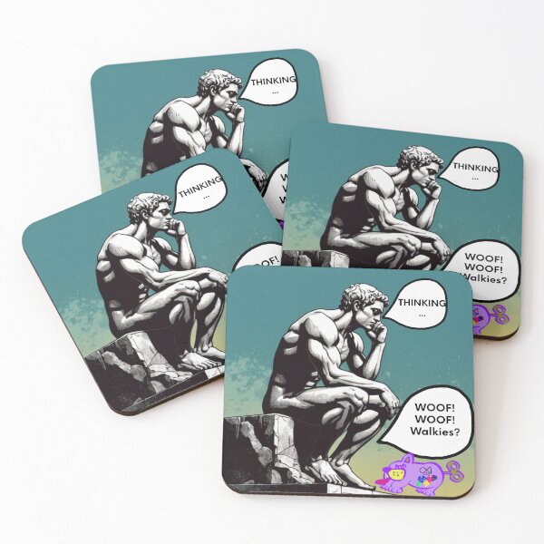 Item preview, LaMaisonOfMY MY THOUGHT BUBBLES WITH THINKER STATUE COLLECTION NO.1 GREEN designed and sold by LaMaisonOfMY.
