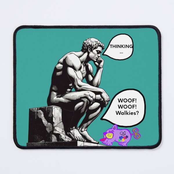 Item preview, LaMaisonOfMY MY THOUGHT BUBBLES WITH THINKER STATUE COLLECTION NO.2 GREEN designed and sold by LaMaisonOfMY.