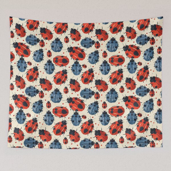 Item preview, Red And Blue LadyBugs designed and sold by kuralesya.