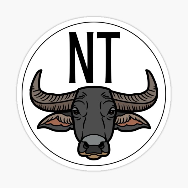 Vista previa del artículo con la obra «NT Buffalo 5», diseñado y vendido por Top End Stickers.