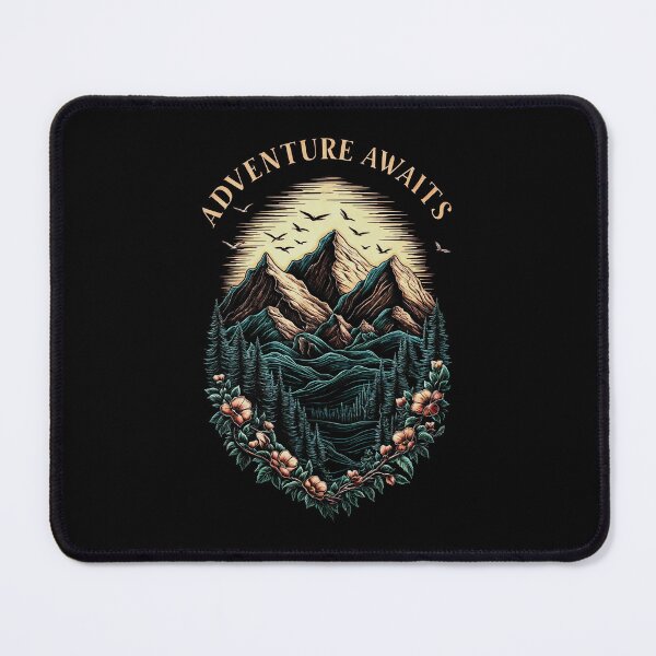 Item preview, ADVENTURE AWAITS - Embark on a Journey to Majestic Mountains designed and sold by SplashTastic.
