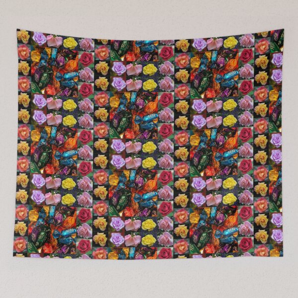 Item preview, Roses Collage - Chocolates and Flowers  designed and sold by SunriseRose.