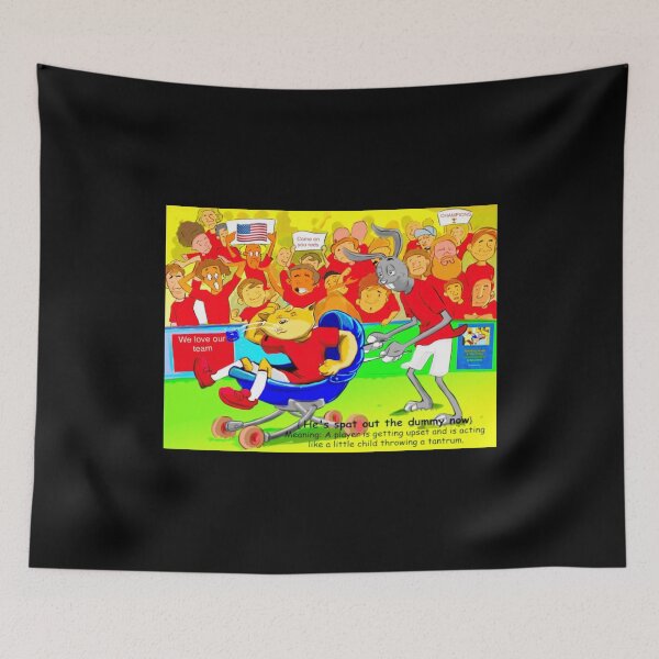 Item preview, He's Spat Out The Dummy Now - Funny Football/Soccer Sayings designed and sold by Wrexham-tees.