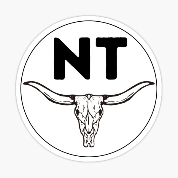 Vista previa del artículo con la obra «Cráneo de toro del NT 2», diseñado y vendido por Top End Stickers.