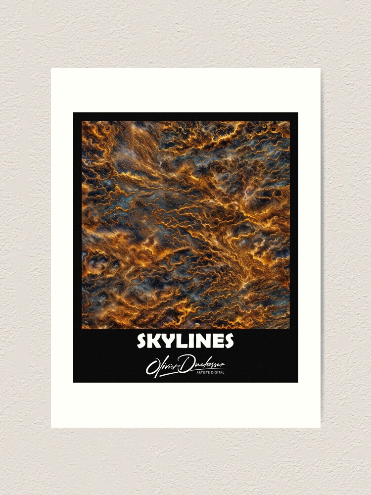 Aperçu 1 sur 3. Impression artistique avec l'œuvre Skylines 44 créée et vendue par oduchossoir.