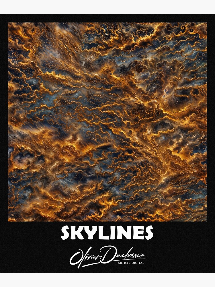 Aperçu 3 sur 3. Impression artistique avec l'œuvre Skylines 44 créée et vendue par oduchossoir.