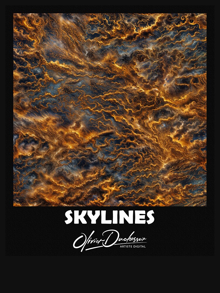 Aperçu 7 sur 7. T-shirt respirant avec l'œuvre Skylines 44 créée et vendue par oduchossoir.