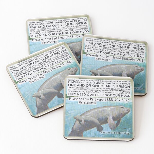 Item preview, Manatees need our help not our hugs designed and sold by TheBruce77.