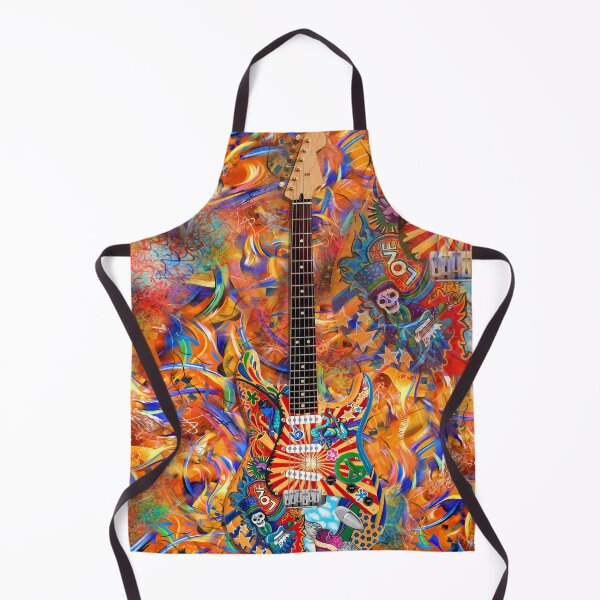 Item preview, Skull Love Rock Electric Guitar Abstract Painting designed and sold by Juleez.