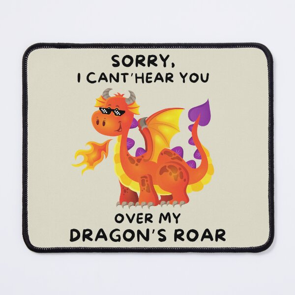 Item preview, Cool fierce Fire-Breathing Dragon with sun glasses designed and sold by impressionofmel.