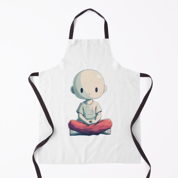 Item preview, Bald character sitting cross-legged in meditation designed and sold by palmyst.