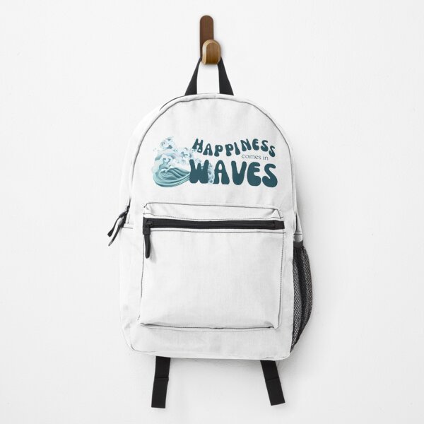 Item preview, Happiness comes in waves quote designed and sold by Lucesco.