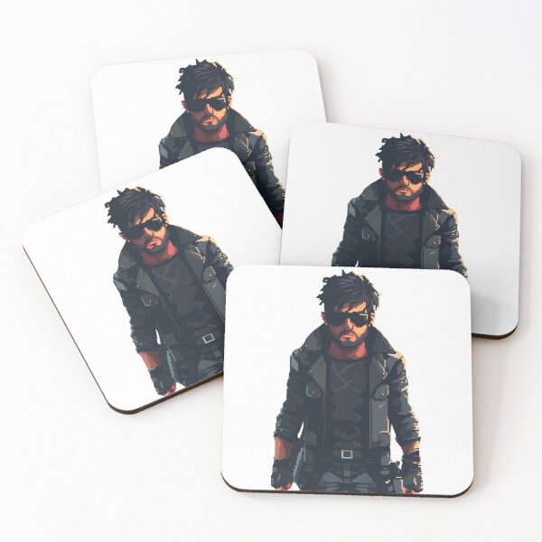 Item preview, Dark-clad warrior with sunglasses in shadows designed and sold by palmyst.