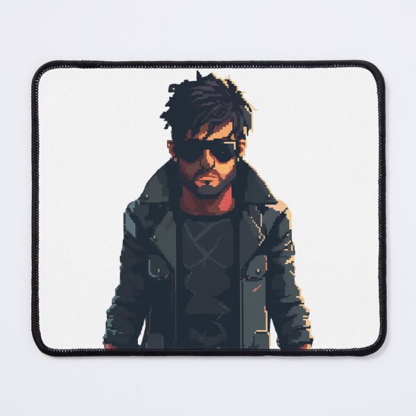 Item preview, Dark-clad warrior with sunglasses in shadows designed and sold by palmyst.