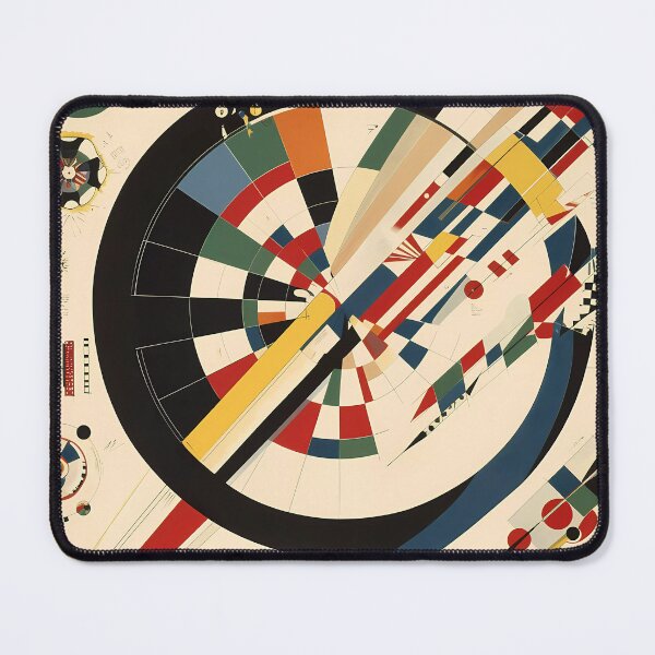 Item preview, “Style and Precision: The Cool Dartboard” designed and sold by Art-Vortex-fr.