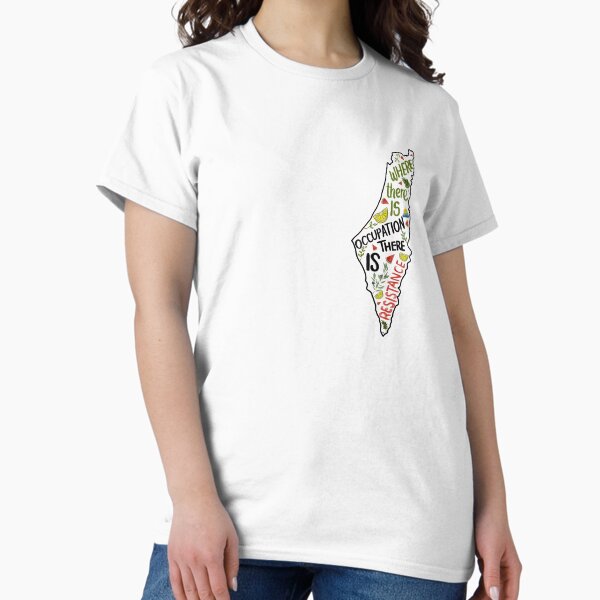 Vista previa del artículo con la obra «Mapa de Palestina», diseñado y vendido por abcdesigns-au.