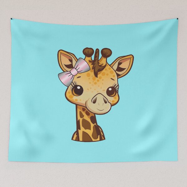 Item preview, Cute Giraffe with Demigirl Pride Flag Bow, Kawaii Demi Pride Design  designed and sold by Travelslightly.