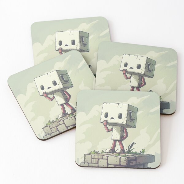 Item preview, Robot on cliff pondering existential questions designed and sold by palmyst.
