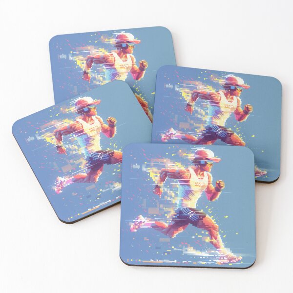 Item preview, Dynamic runner leaving a trail of pixels designed and sold by palmyst.