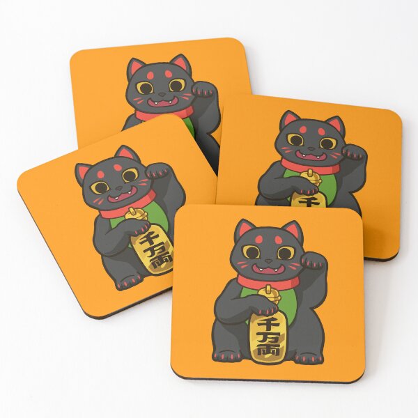 Item preview, Maneki Neko Black 01 designed and sold by oniodyssey.