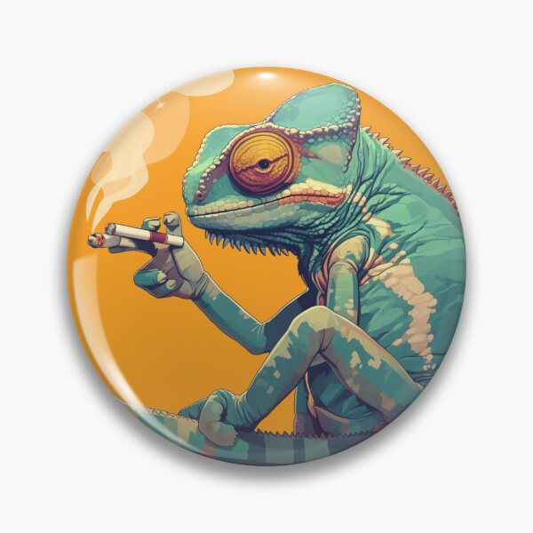 Artikelvorschau, Cyber-Chamäleon // Chamäleon // Musiksüchtiger // Cyber-Tier // Musik hören // Tierkrieger entworfen und verkauft von SMARTKIT DESIGNAGENCY.