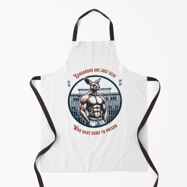 Item preview, Kangaroos Deer that were in prison Retro Australia Sayings designed and sold by Bouldershop.