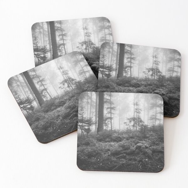 Item preview, Photo forest in the Odenwald in the homeland Hesse black and white designed and sold by Marvin Diehl.